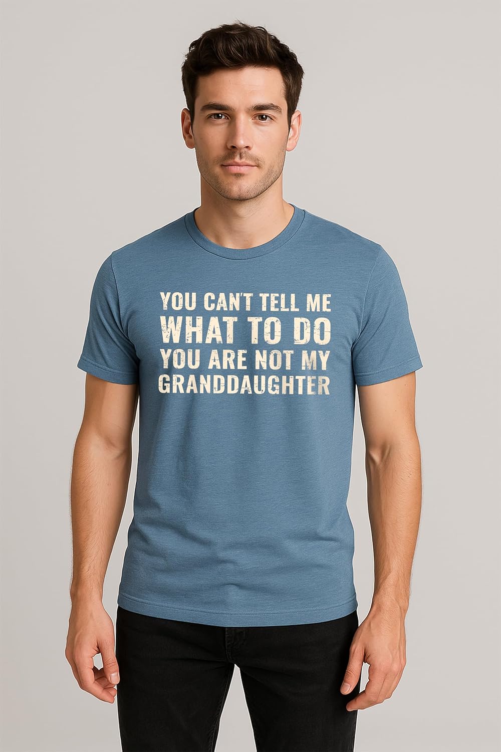 Teeny Fox Funny Grandpa Shirt You Cant Tell Me What to Do Grandfather Gift Tee