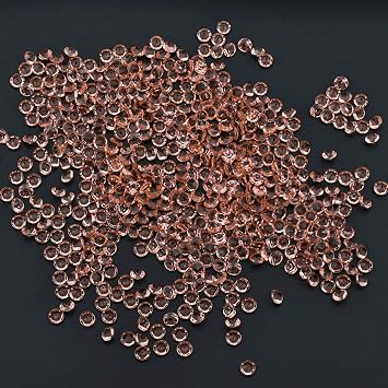 4mm Rose Gold Rhinestone Diamond Party Decoration, Acrylic confetti, for Table Decoration Birthday Wedding Bridal Shower Party Decoration, 5000 pcs