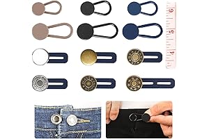 Effortlessly Expand Waistbands with Our Superb 12-Piece Pants Button Extenders