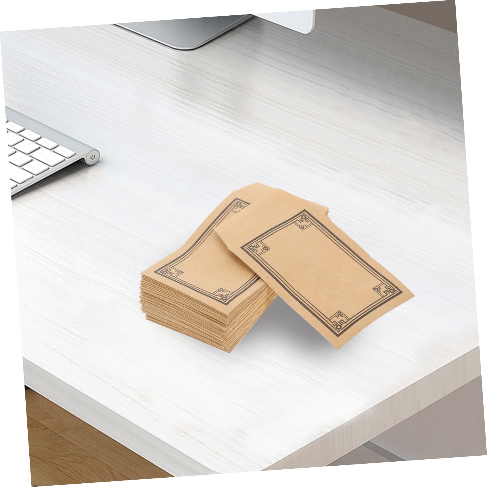 Mini Enveloppes Auto-adhésives Lot de 50 Papier Kraft Kaki pour Pièces de Monnaie
