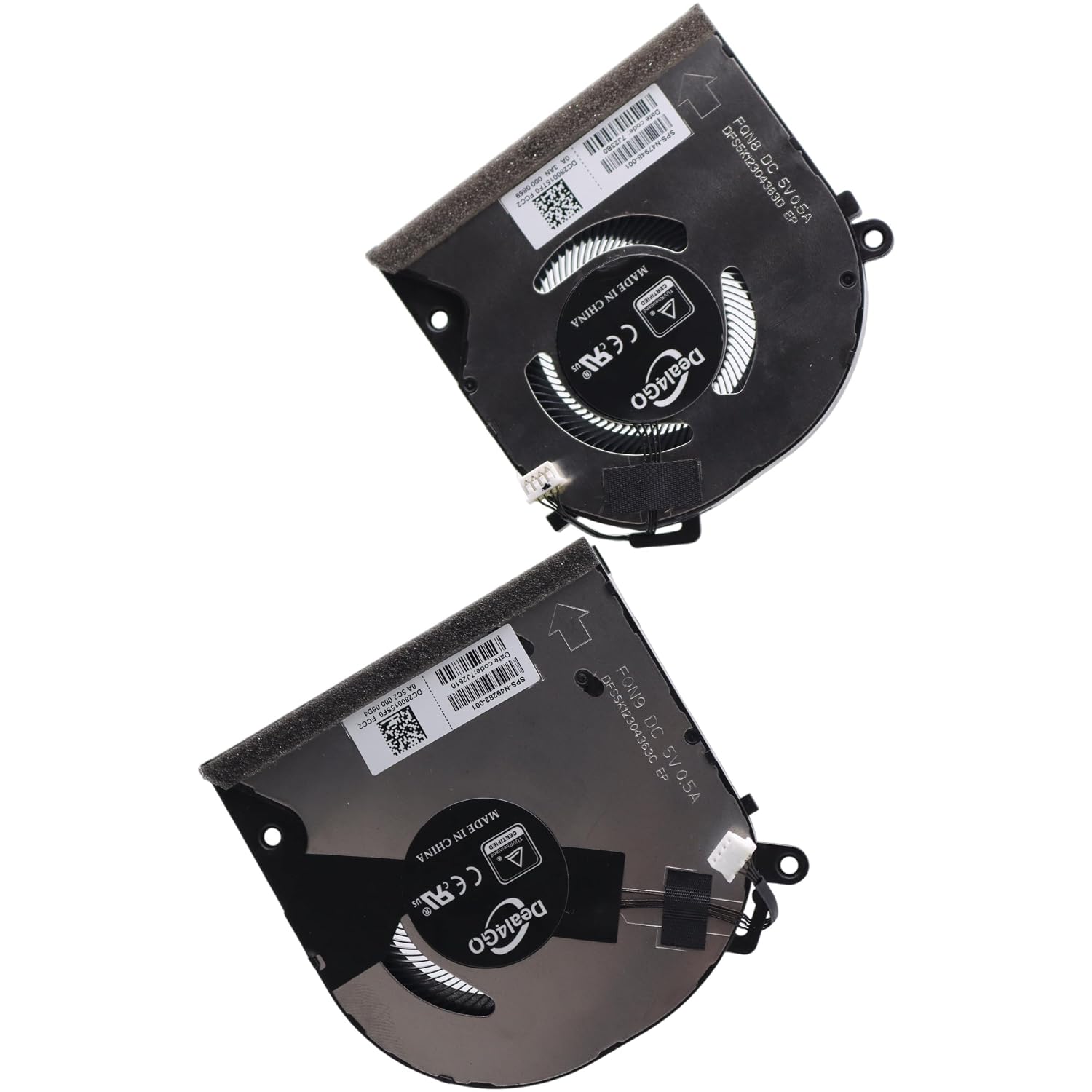 Deal4GO CPU GPU Graphics Cooling Fan kit N49281-001 N47948-001 Replacement for HP Envy x360 15-FE 15-FH 15-FE0000 15-FH0097NR with Discrete Graphics
