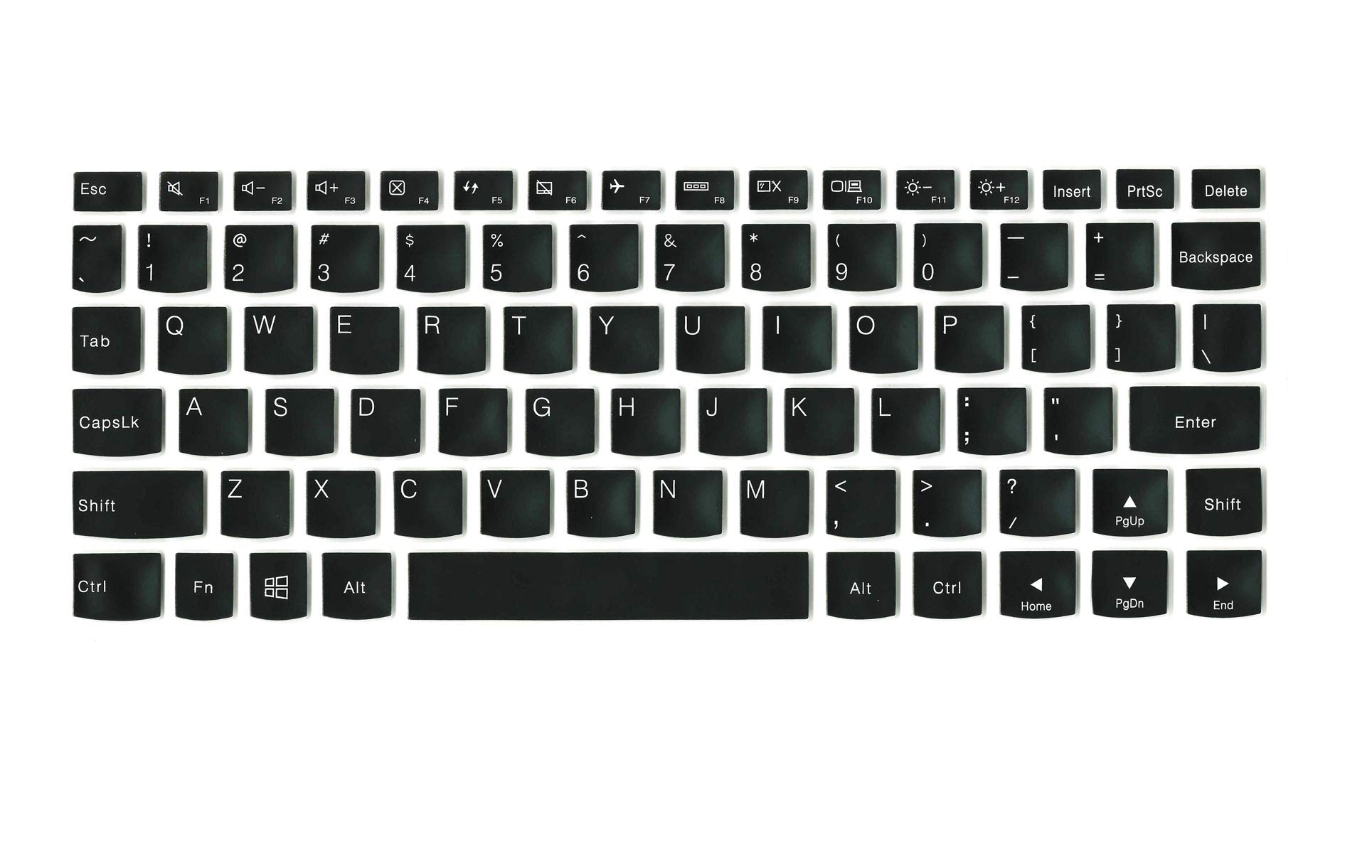 Saco Keyboard Silicon Protector Cover for Lenovo - Yoga 900S-12ISK 2-in-1 12.5" Touch-Screen Laptop - Black with Clear (B07J59H473) Amazon Price History, Amazon Price Tracker
