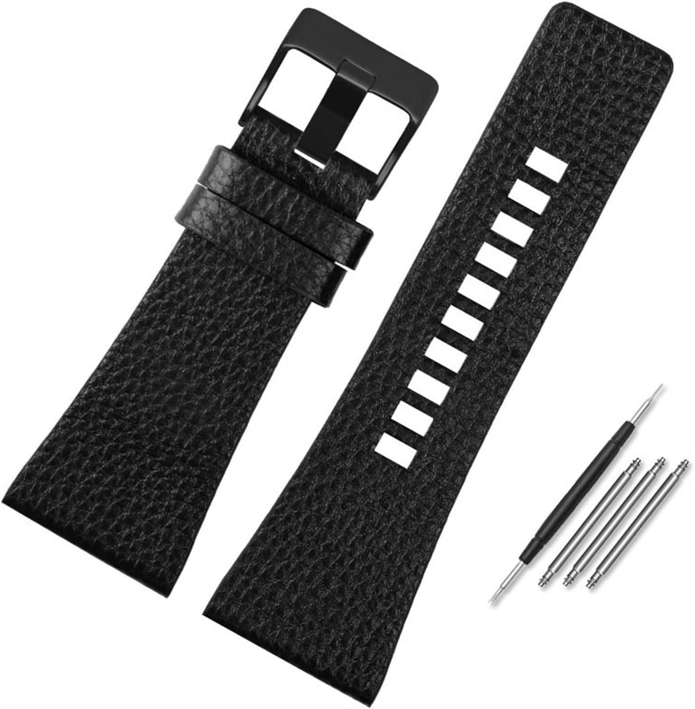 Cong Yi Genuine Leather Watchband Compatible With Diesel DZ7396DZ1206 DZ1399 DZ1405 22 24 26 27 28 30 32 34mm Strap
