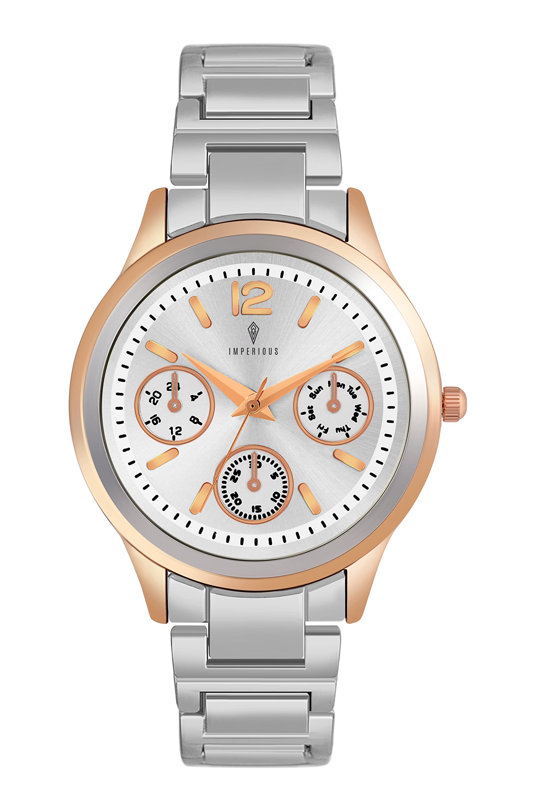 Imperious Wrist Watches for Women - Deep Silver, Stainless Steel & Water Resistant Ladies Women Watches (B0BFQ7XJBQ) Amazon Price History, Amazon Price Tracker