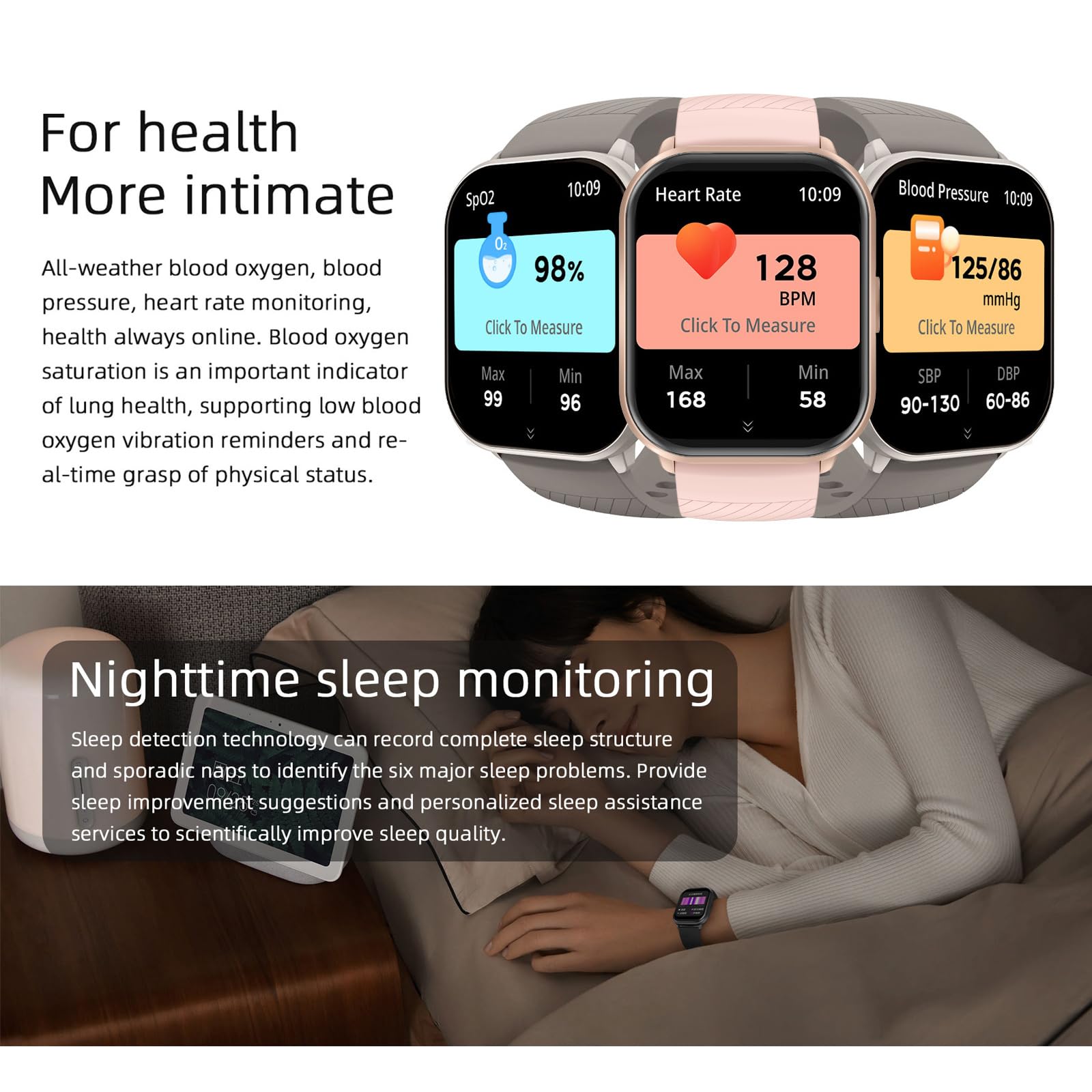 smartwatch donna uomo con funzione telefono 2.01 pollici fitness tracker contapassi, cardiofrequenzimetro, pressione sanguigna, IP68, impermeabile, touch screen da polso per Android iOS