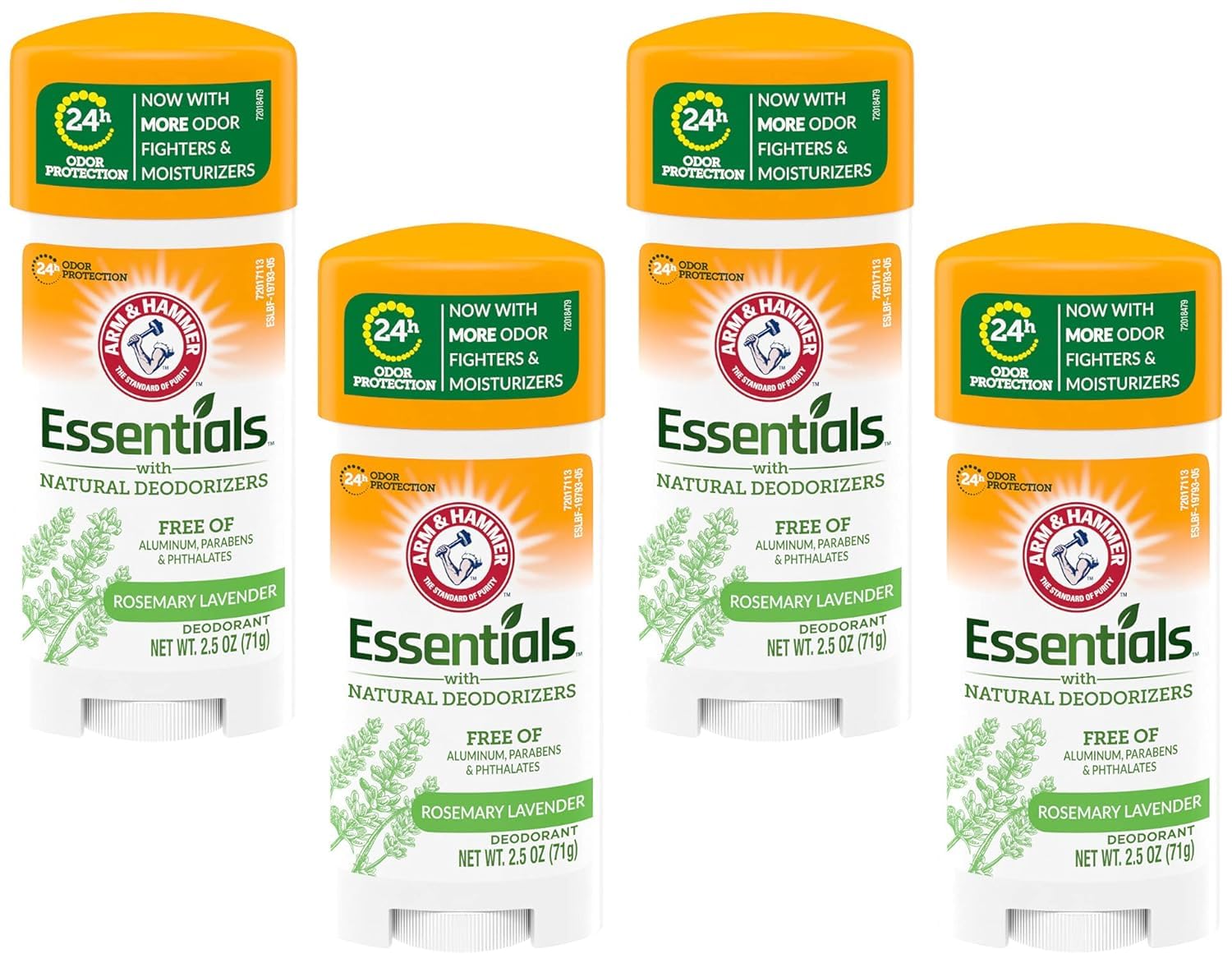Arm & Hammer Essentials Świeży naturalny dezodorant 70,9 g (zestaw 4 sztuk)