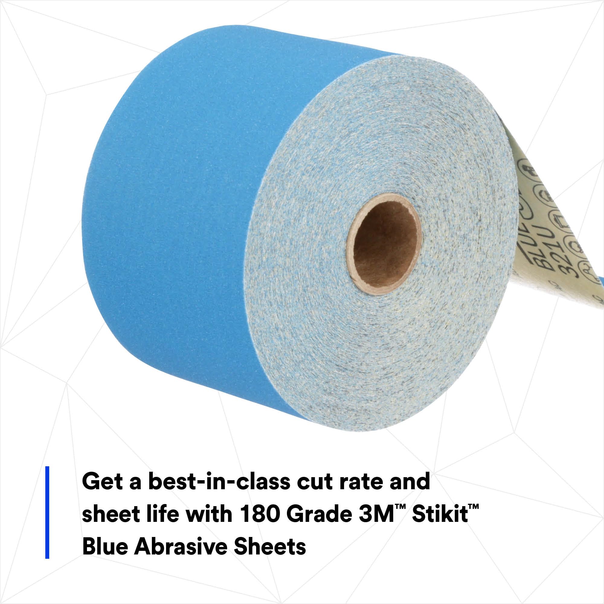 3M Stikit Blue Abrasive Sheet Roll - 45 Yard -3