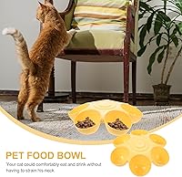 Vista 24 de Flower Shaped Pet Feeding Bowl Plastic Cat Feeder Multi-Pet Food Dish Easy to Clean Durable Water and Food Bowl