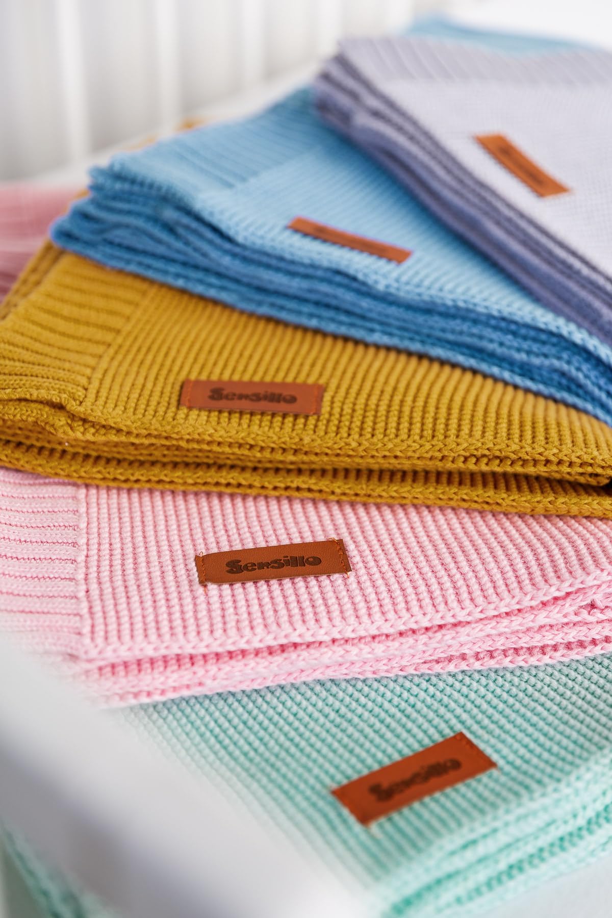 Coperta per neonati in cotone e bambù - Coperta morbida per neonati 80x100 cm - Coperta leggera a maglia per neonati e bambini - Grigio