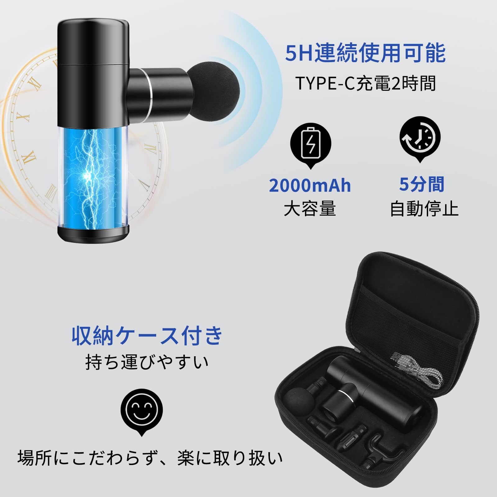 筋トレガン MINI筋膜リリースガン MINI ガン 4段階強力振動 電動 4個 Amazon | 筋膜リリースガン ミニ筋トレガン MINI ガン 筋肉リラックス