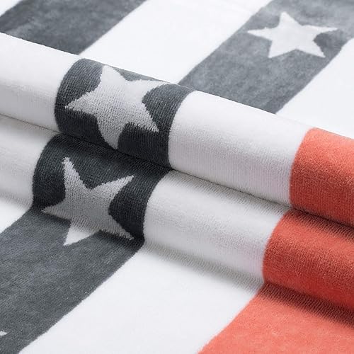 Miniatura 3 de Toallas de playa grandes de gran tamaño  Toalla de piscina de terciopelo a rayas de terciopelo de 70 x 35 pulgadas, toalla de baño de algodón de