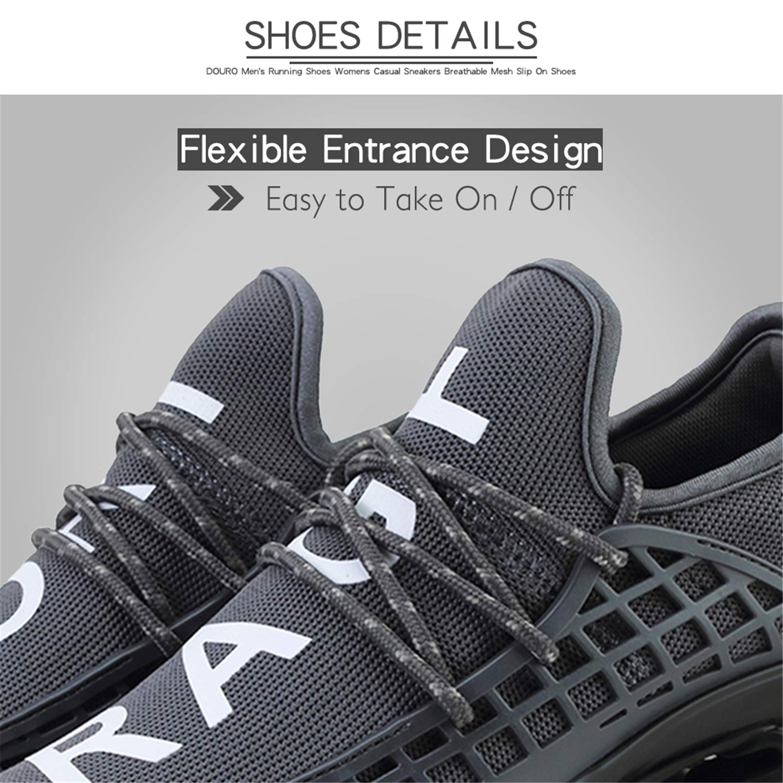 DUORO Tenis para correr para hombre, transpirables, ligeros, cómodos, para caminar, gimnasio, tenis, tenis para hombre
