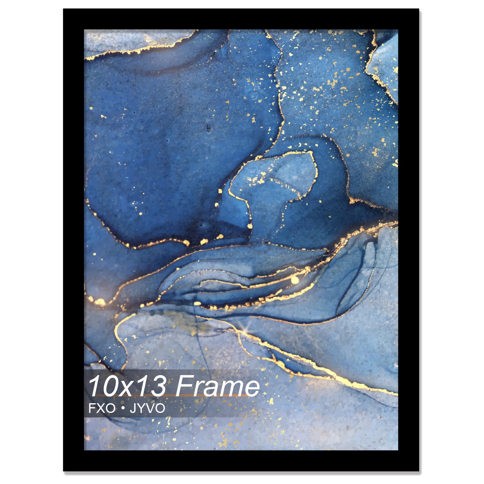 Fxojyvo 10x13 Picture Frame, Black Frame for 10 x 13 Inch Picture Poster Photo, Light Weight and High Transparent 10 by 13 Frame for Wall - 1 Pack/Black/10 x13 — image 1