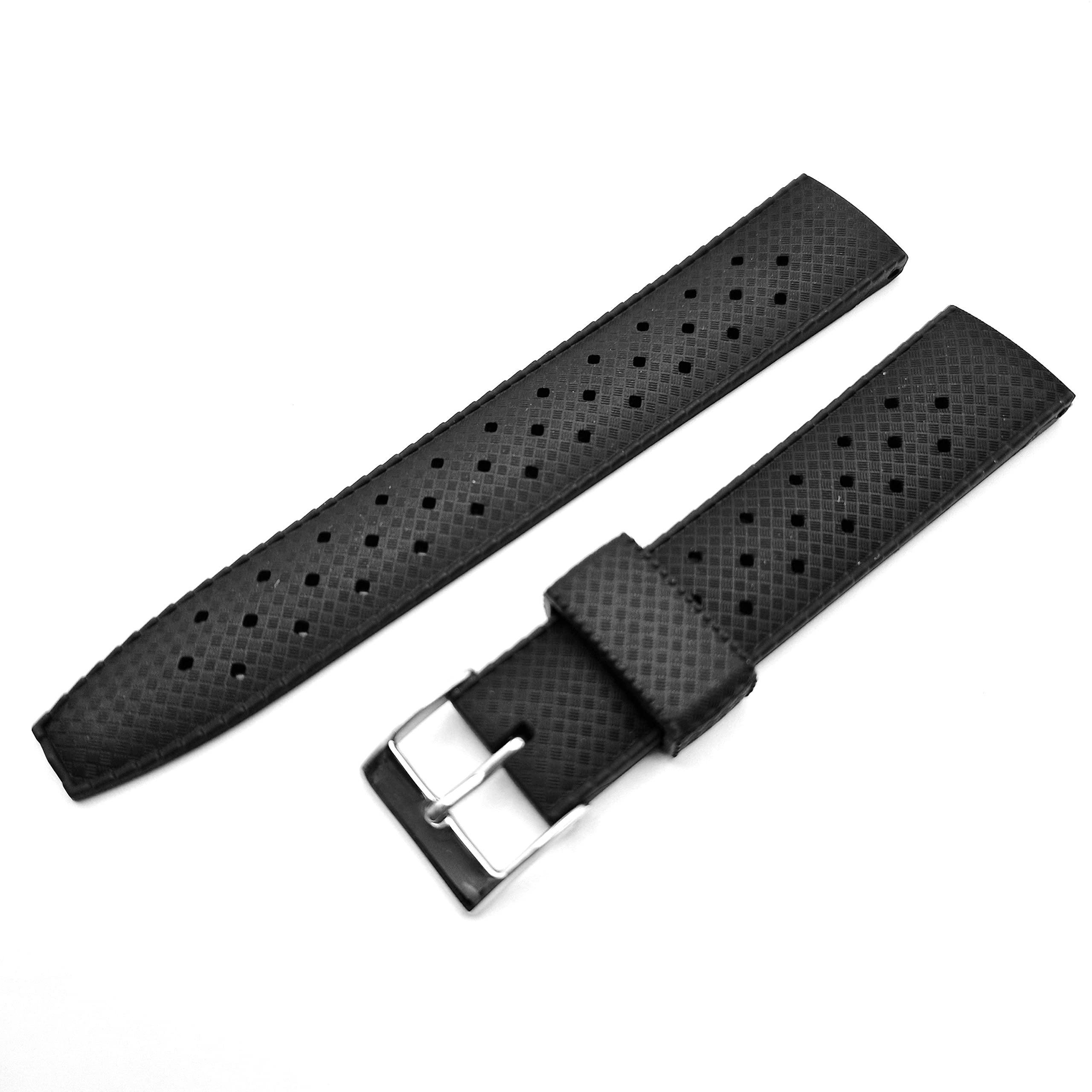 Bracelet De Montre Tropic Original 19mm - Gris Argent (Silver Gray) - Occasion