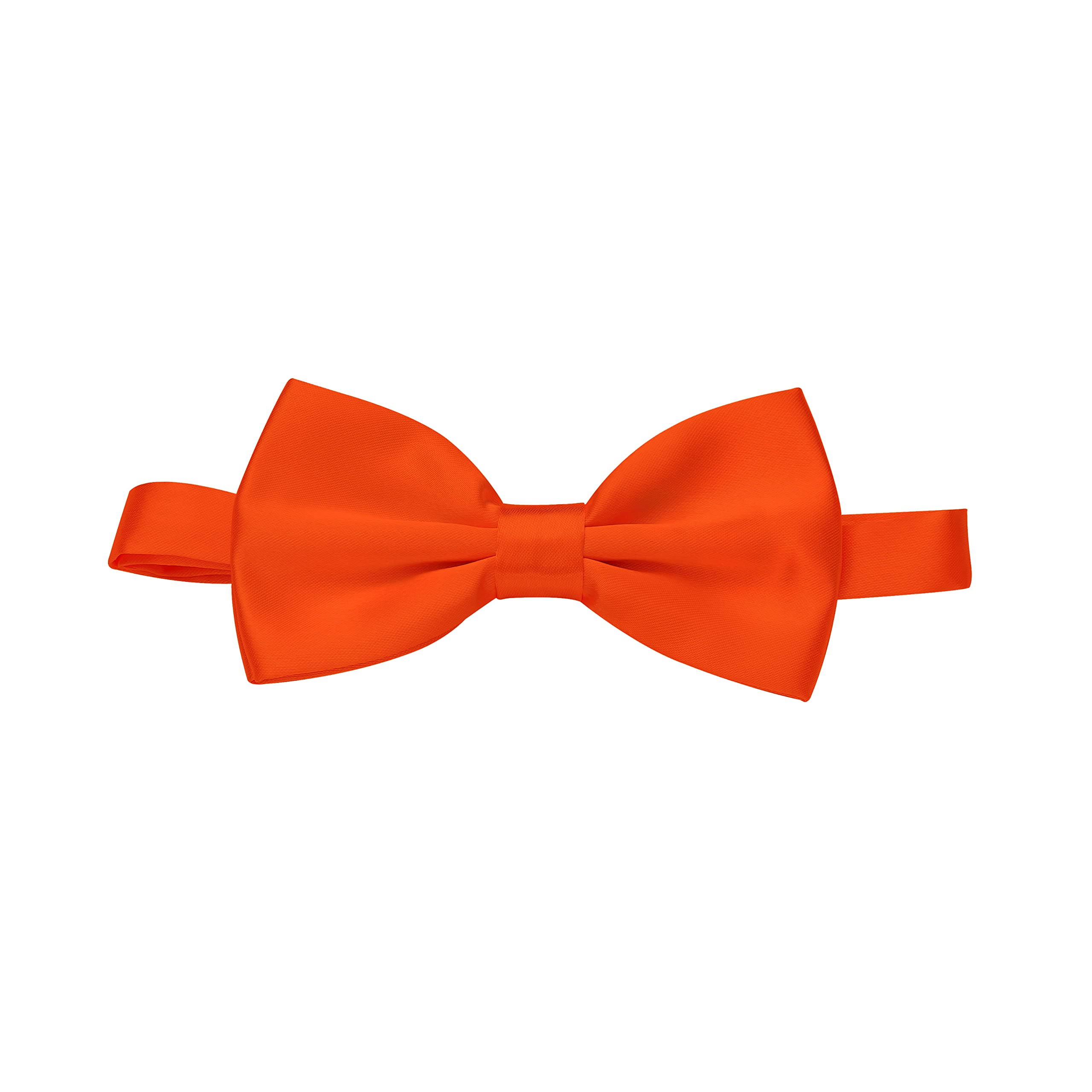 Komonee Men's Orange Pre-Tied Bow Tie Adjustable Neck Formal Party Prom Wedding Bowtie Premium Bt8