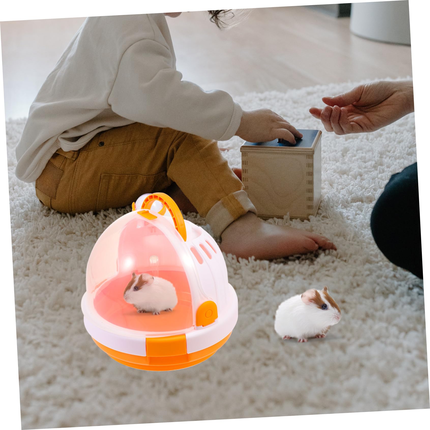 Hamster Tragetasche Tragbar Atmungsaktiv Weiches Material Für Outdoor Kleintiere Reise Rattenkäfig Haustiertransport