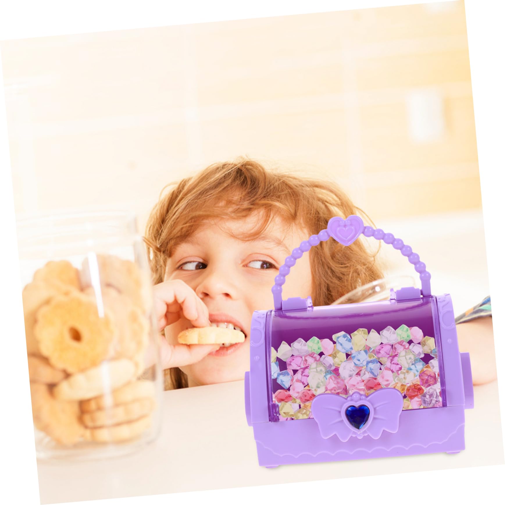 KICHOUSE Adorable Jewelry Chest Toy Treasure Chest Plastic Storage Box for Party Favors
