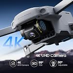 Holy Stone HS360D 4K UHD Camera Drone for Adults, Under 249g Foldable FPV RC Quadcopter with 80 Min Flight Time and 20,000 ft Long Range