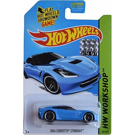 Hot Wheels 2014 Corvette Stingray Blue Workshop [207/250]