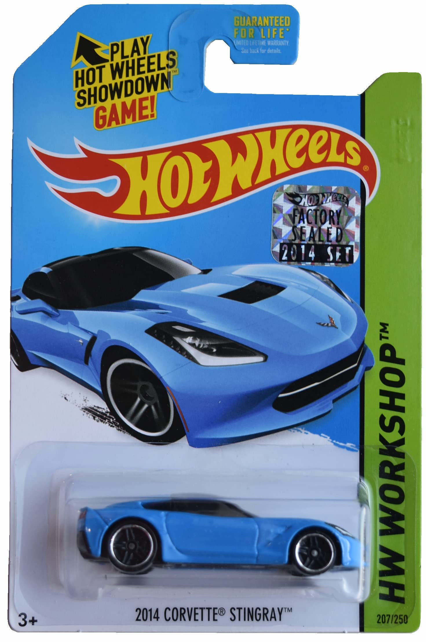 Hot Wheels 2014 Corvette Stingray Bleu Workshop 207/250 miniature - 2