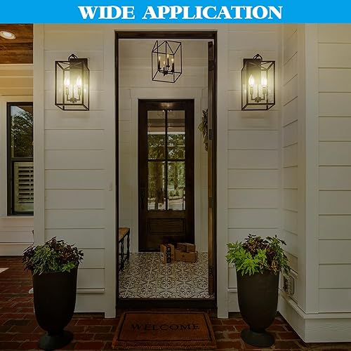 Miniatura 5 de Aiyomt Paquete de 5 bombillas LED C35 de 4 vatios equivalentes a bombillas incandescentes de 40 W, 3000 K blanco cálido 500 lúmenes, bombillas de