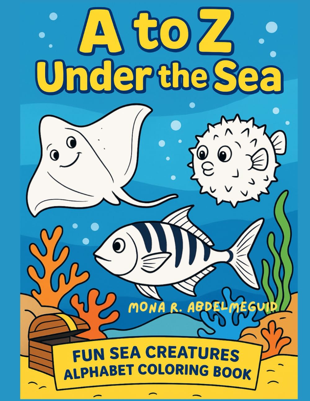 A-Z Under the Sea: Alphabet Coloring book