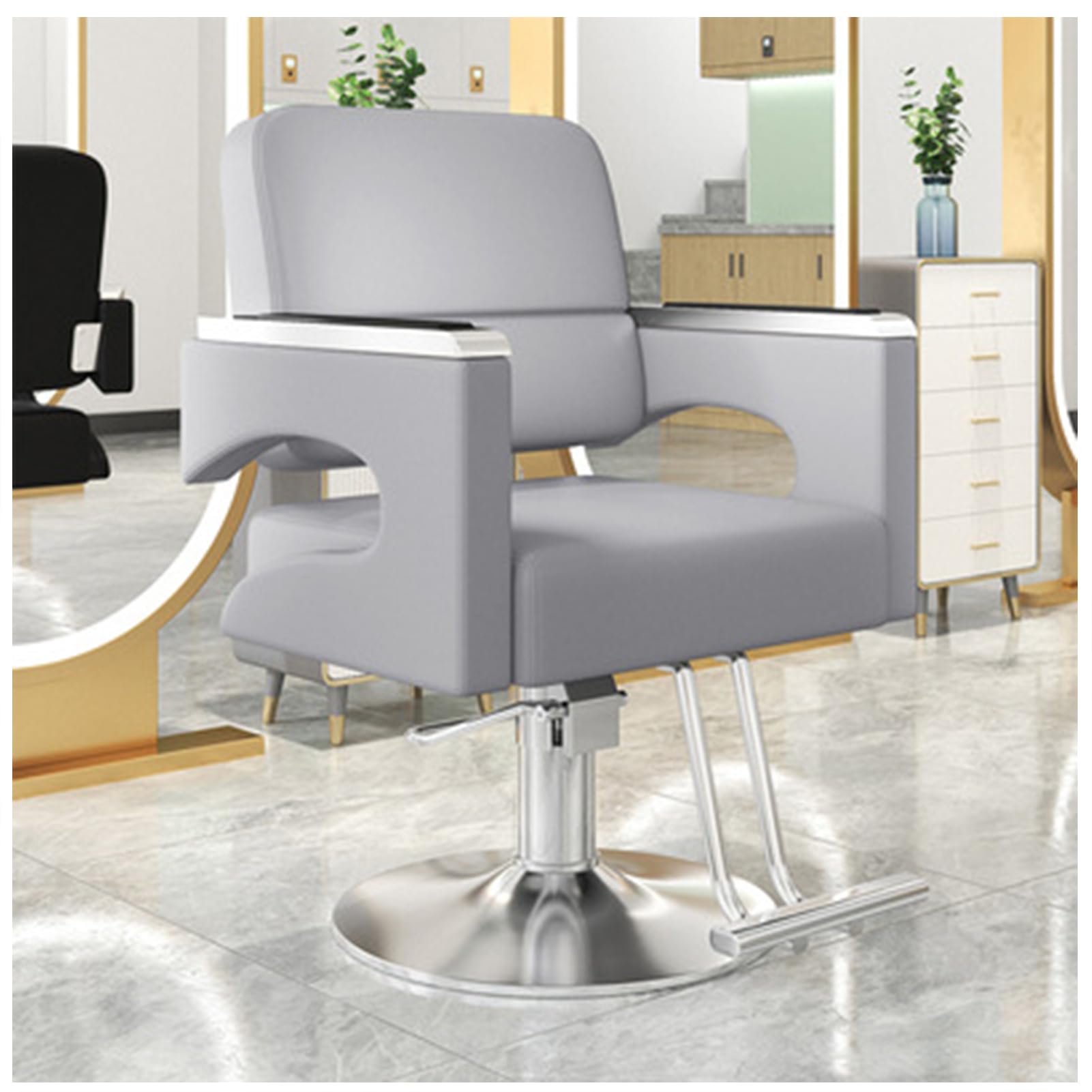 OZBMA ty Barber Chair with Adjustable Height Comfortable Backrest Waterproof Design Hydraulic Salon for Hair Stylists and Barbers