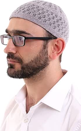 Ihvan Online Türkische Winter-Kufi-Hüte - Samt-Roll-up-Mütze Für Männer In Braun