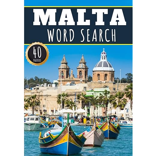 Malta Word Search: 40 Fun Puzzles With Words Scramble for Adults, Kids and Seniors | More Than 300 Maltese Words and Vocabulary On Cities, Famous ... Culture Of Country, History and Heritage.