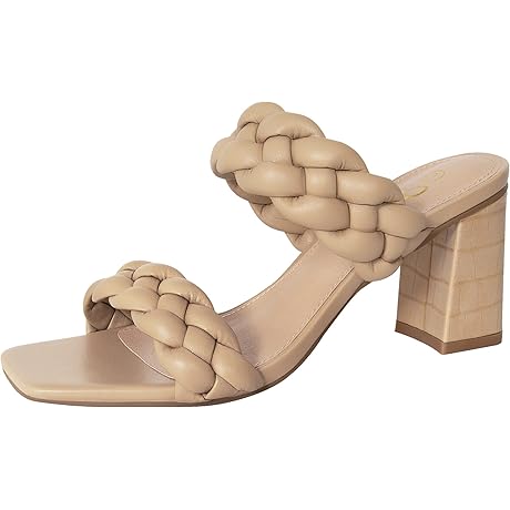 Women's Braided Heeled Sandals