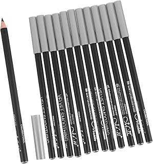 12 lápices delineadores de ojos negros con pu...
