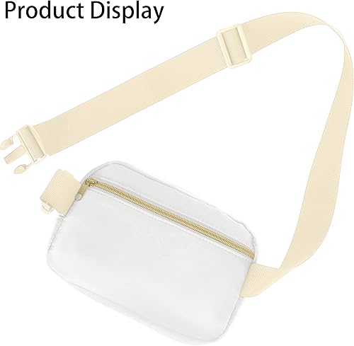 Miniatura 6 de TSINTOHU Riñonera cruzada con cinturón ajustable para mujeres y hombres, riñonera impermeable a la moda, correa ajustable para correr, caminar,