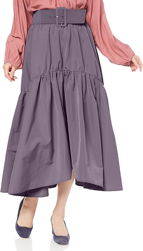 Amazon.co.jp: [スナイデル] ベルトオンボリュームギャザースカート  