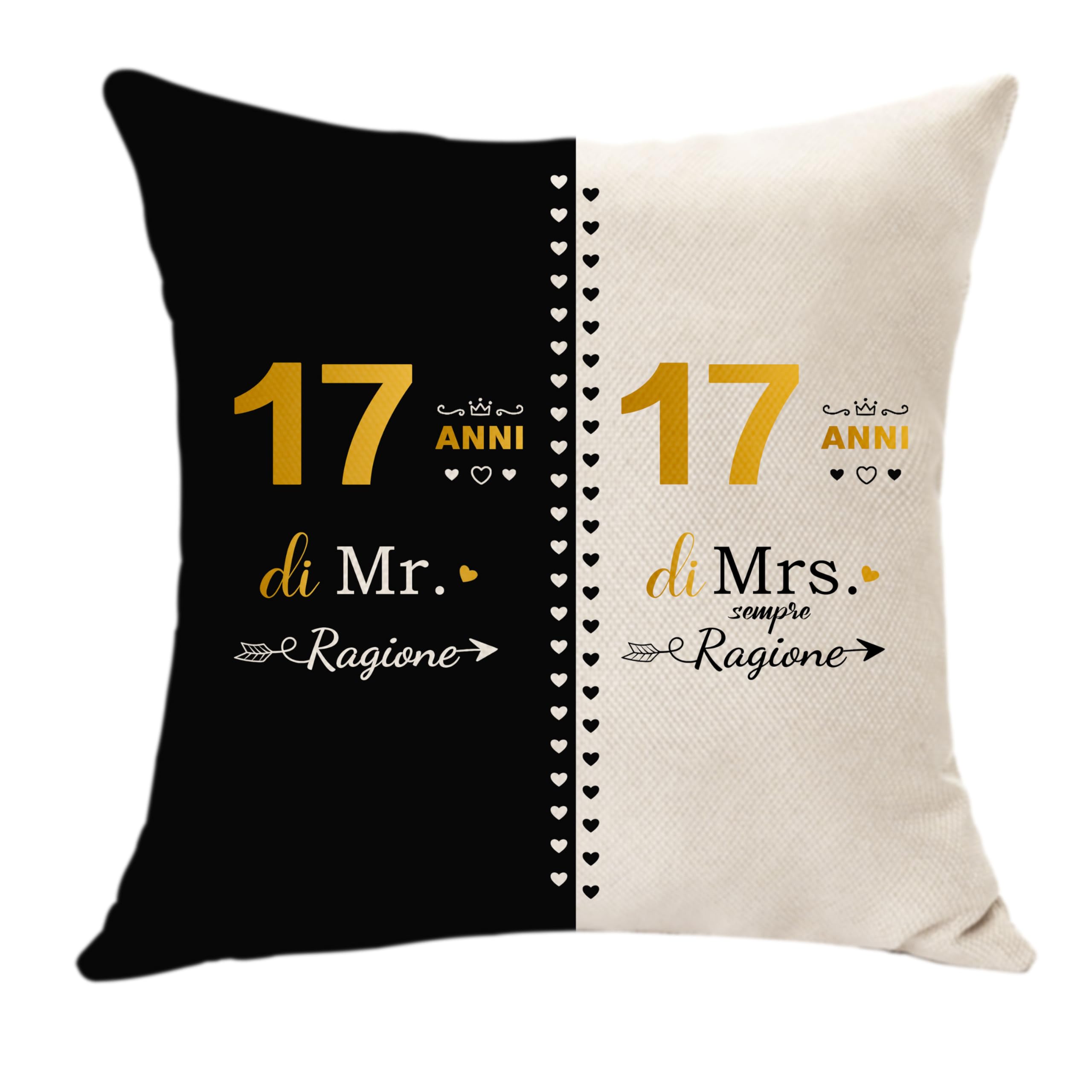 Biglietto 17° Anniversario Con Getto In Metallo 'Love Is Sitting Next To You' - Orsi In TV
