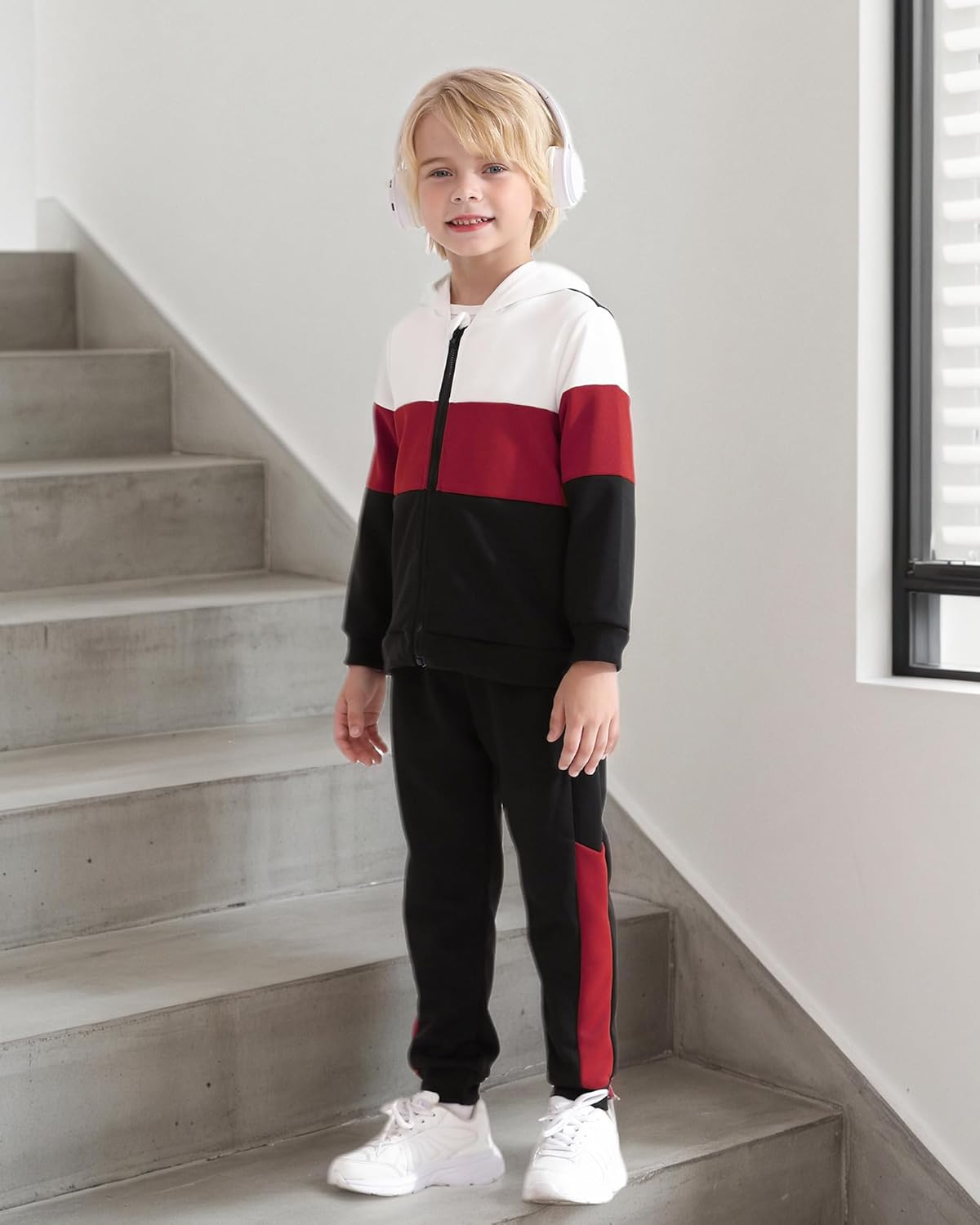 Toddler Boy Clothes Fall Winter Outfits Boy's Tracksuits Hoodie Sweatshirt Tops Sweatpants Zipper Coat Jacket - Image 2