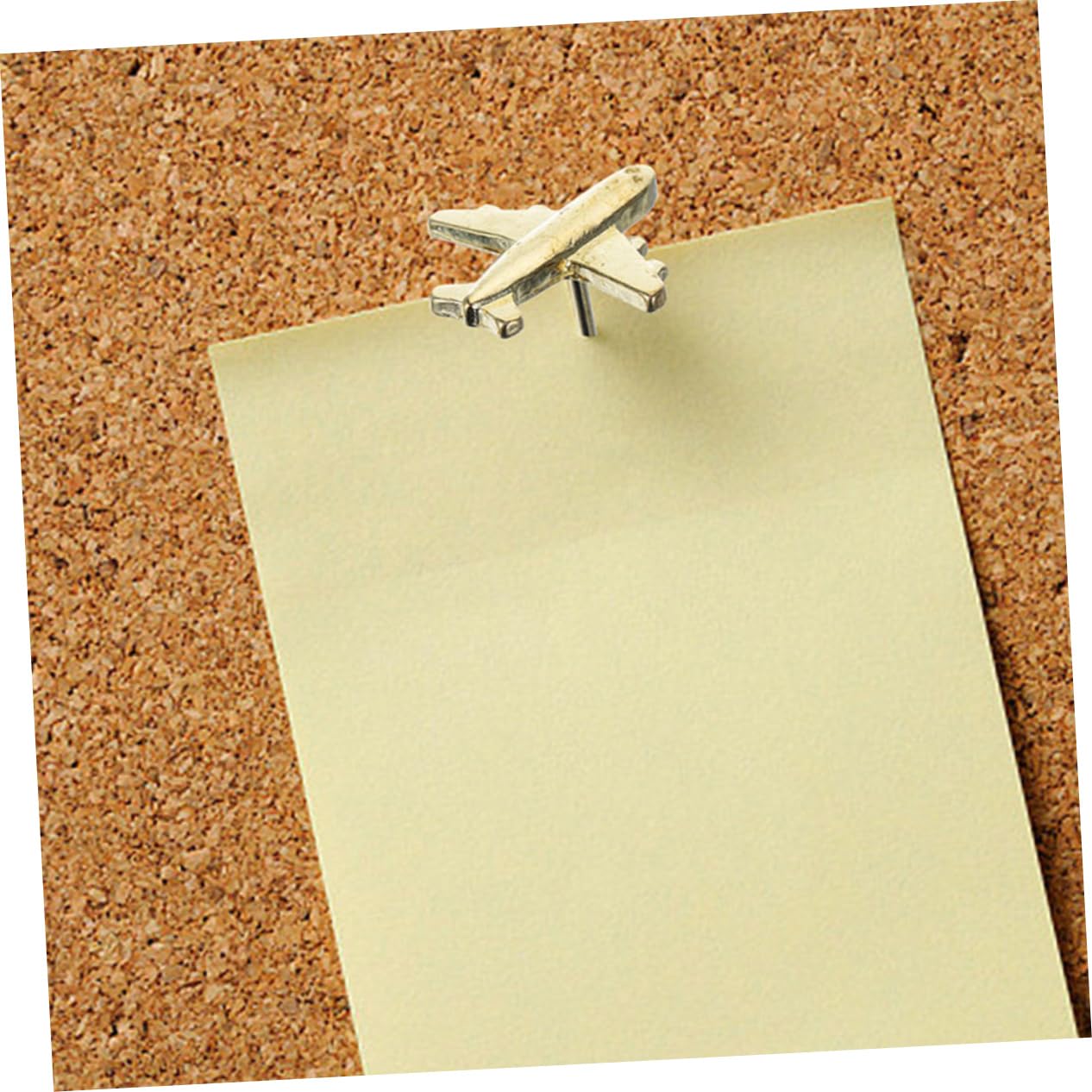 Juego de 4 Chinchetas Decorativas de Metal para Tablón de Anuncios Chinchetas de Avión para Pared Mapas Decorativas Papelería de Oficina Unidades X 4