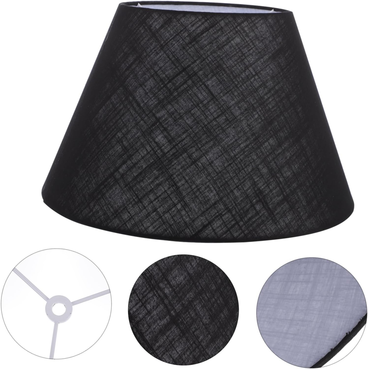 Angoily Plaid Cloth Lampshade Chic Decorative Shade for Table Floor Ceiling Lights Stylish High-grade Light Cover for Warm Atmosphere