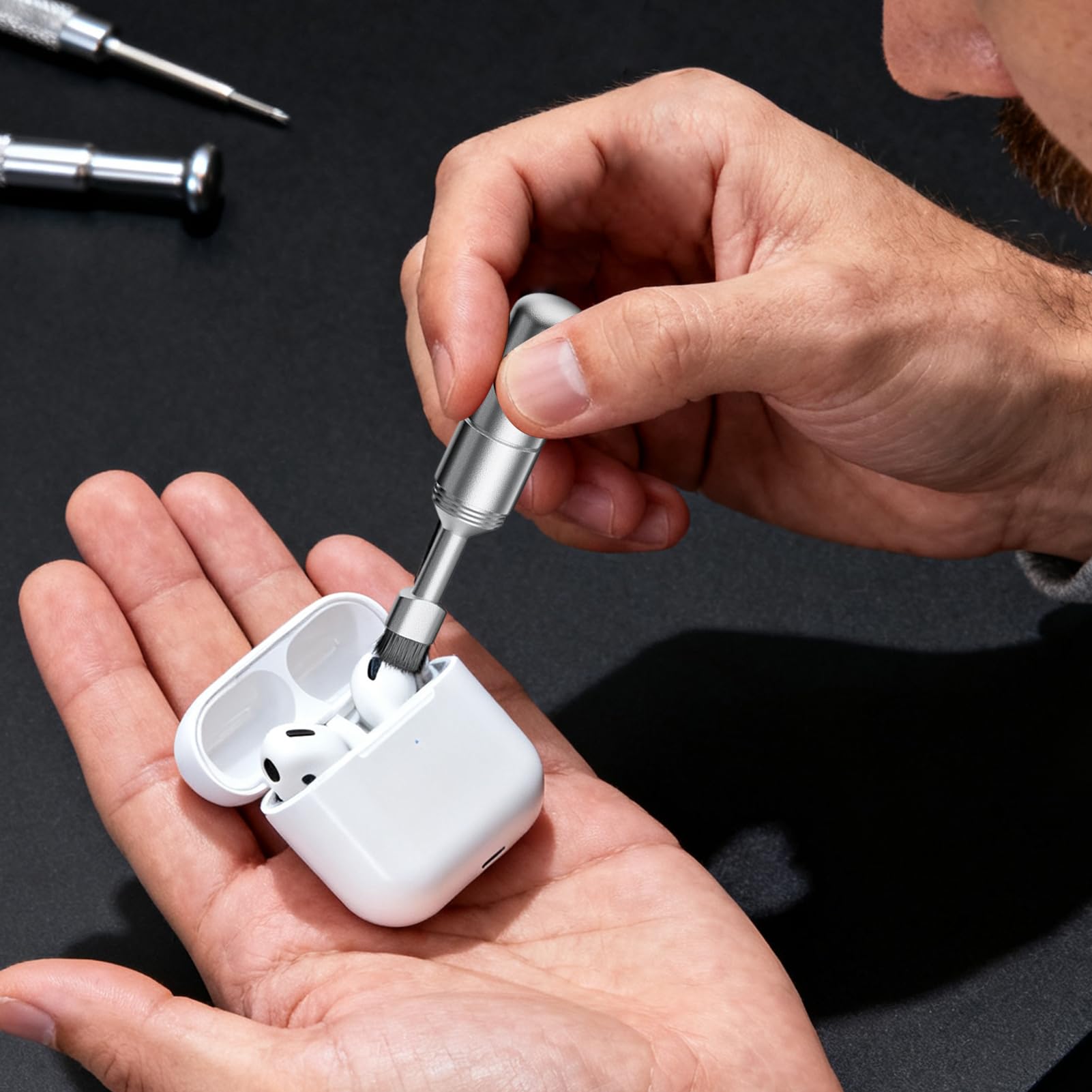 GjnjfdF Card Ejector Tool - Needle Ejector Card Tray Keychain Phone | Precision Cleaning Brush for Smartphone Jack Charging Port Smartphone Tablet Electronics Travel - 3