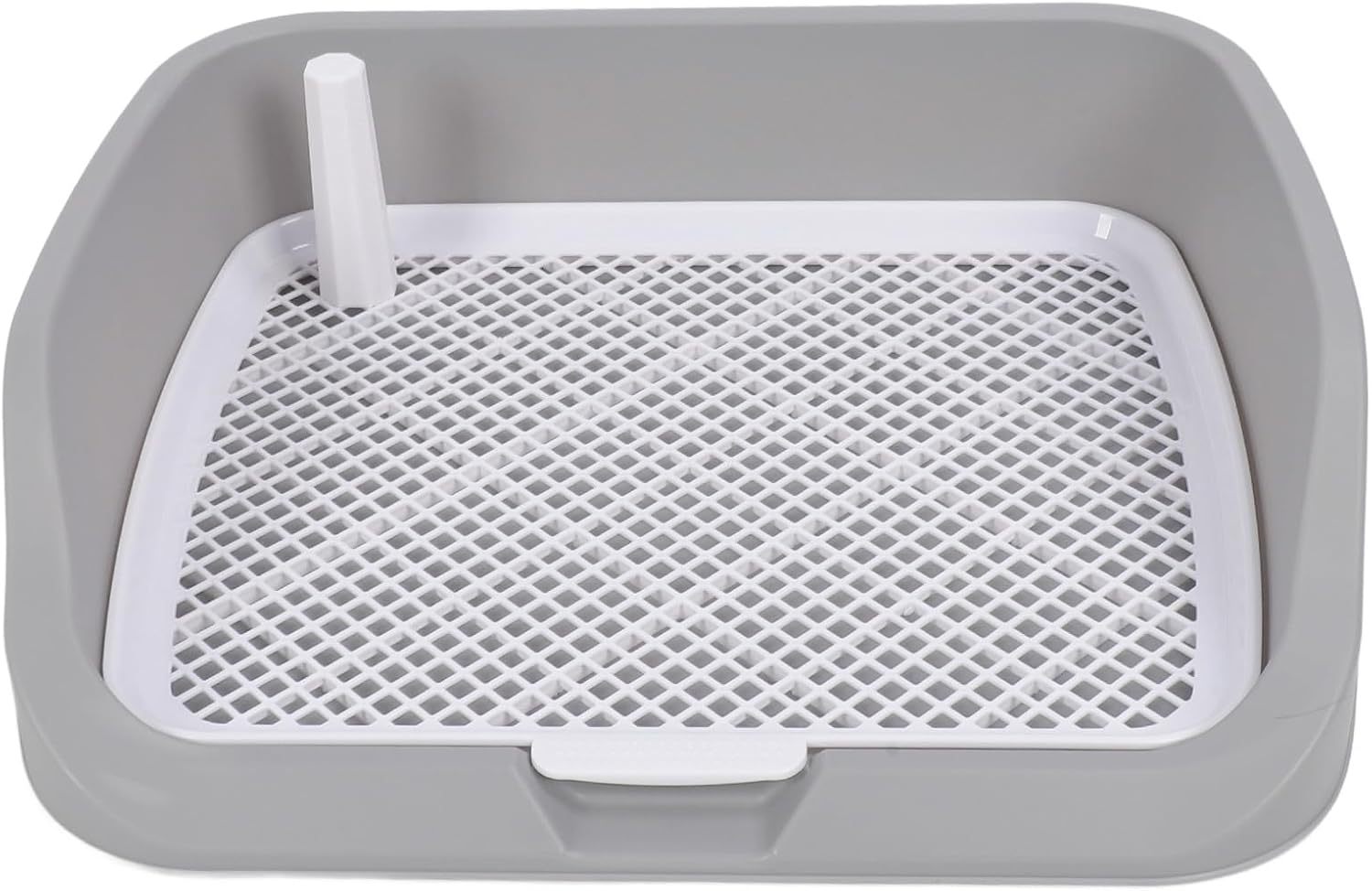 Multifunctional Dog Potty Tray with Floor Guard - for Mesh Training Pad Dogs, Thoughtful Design (Gray)