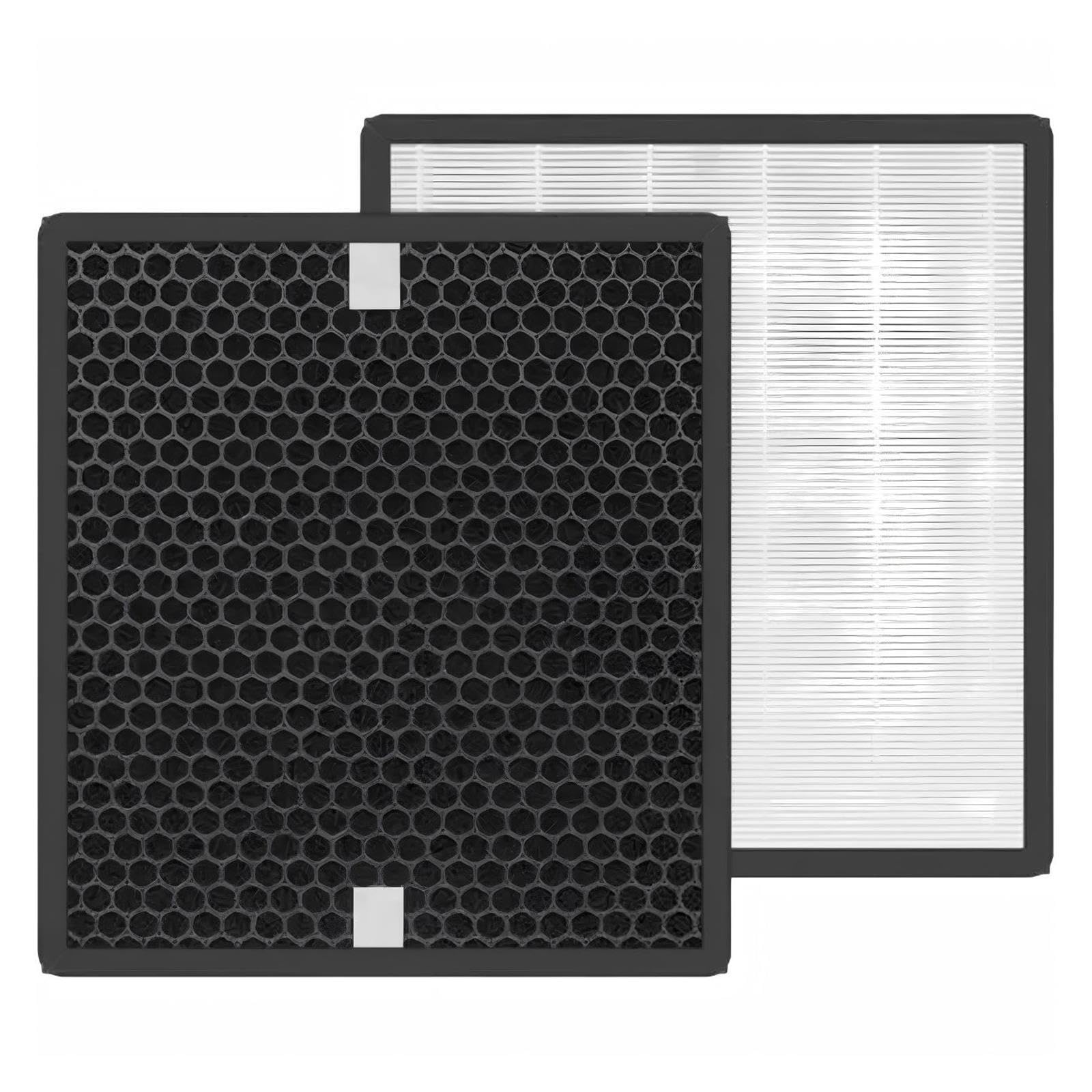 2-in-1-Hepa-Aktivkohle-Verbundfilter For AP-RIH-1818 SI Luftreiniger-Ersatzteile Compatible With Bork AP1818AA-05, 305 X 225 X 20 Mm