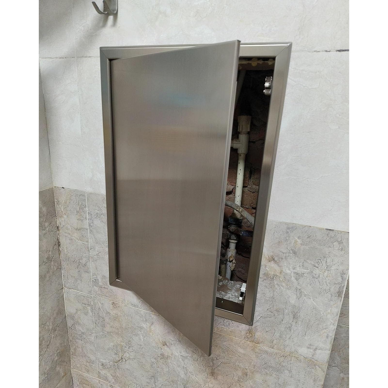 Pannello di accesso per soffitti in acciaio inox, pannello di copertura per fori da parete per impianti elettrici e idraulici, dimensioni: 6 x 6, 8 x 8, 10 x 10, 18 x 18, 20 x 20, 61 x 61 cm