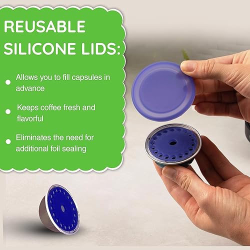 Miniatura 3 de My-Cap's - Tapa de silicona para cafetera Nespresso VertuoLine (3 unidades)