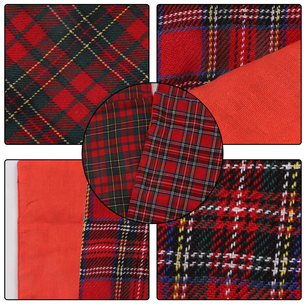 Saco de dormir elfo,paquete de 2 saco de dormir a cuadros rojos de 5,51x12 pulgadas para muñeco de duende,duendes que se comportan mal accesorios decoraciones de muñeco de Navidad,muñeca no incluida