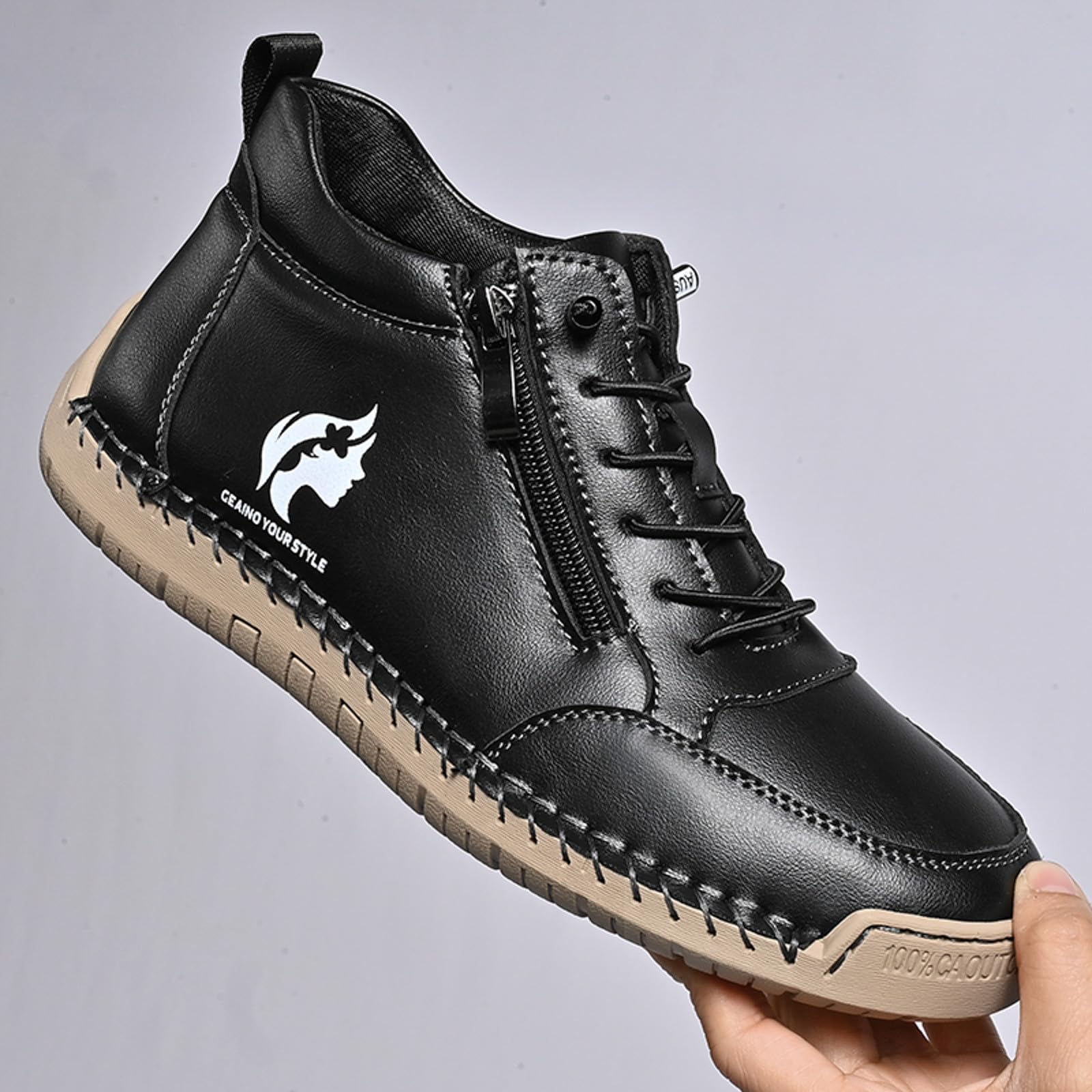 Mocasines casuales para Mujeres Cómodas con Cremallera y Tobillo - Calzado Deportivo Diario