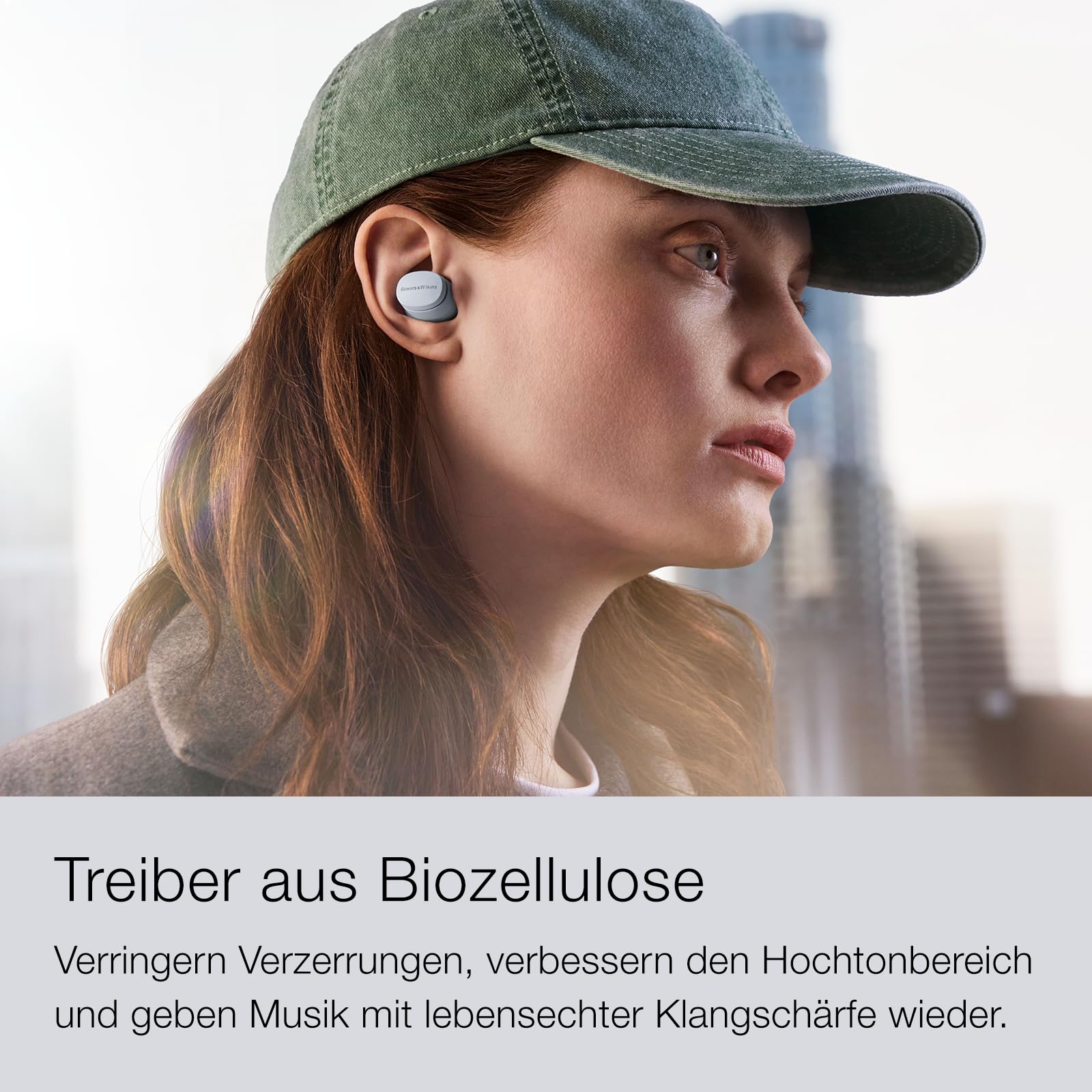 Bowers & Wilkins Pi6 kabellose True Wireless Noice Cancelling Kopfhörer mit Bluetooth, aptX, aktivem Noise Cancelling - Storm Grey