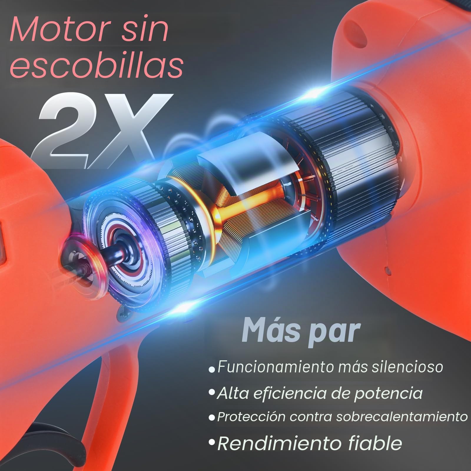 Tijeras de Podar Eléctricas, 50mm Tijeras De Podar Bateria con Display, Baterías 2x2000mAh, Tijera Podar Profesionales 800W con Motor Brushless para Jardinería, Árboles Frutales, Viñedos