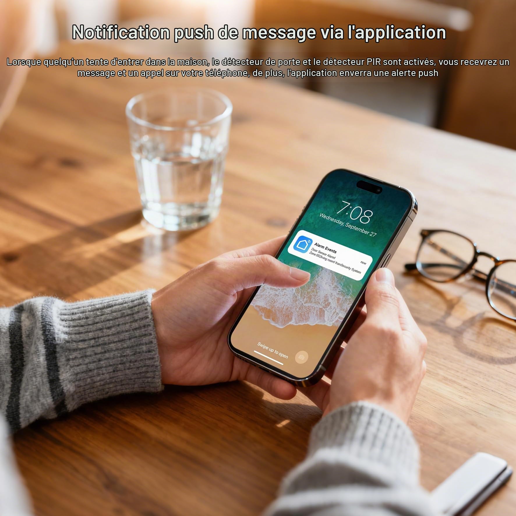 PGST Système d'Alarme Domotique,Système de Sécurité Domestique WiFi/4G GSM avec Capteurs de Porte/Fenêtre + Détecteurs de Mouvement, Alertes Instantanées Tuya,Compatible avec Alexa/Google
