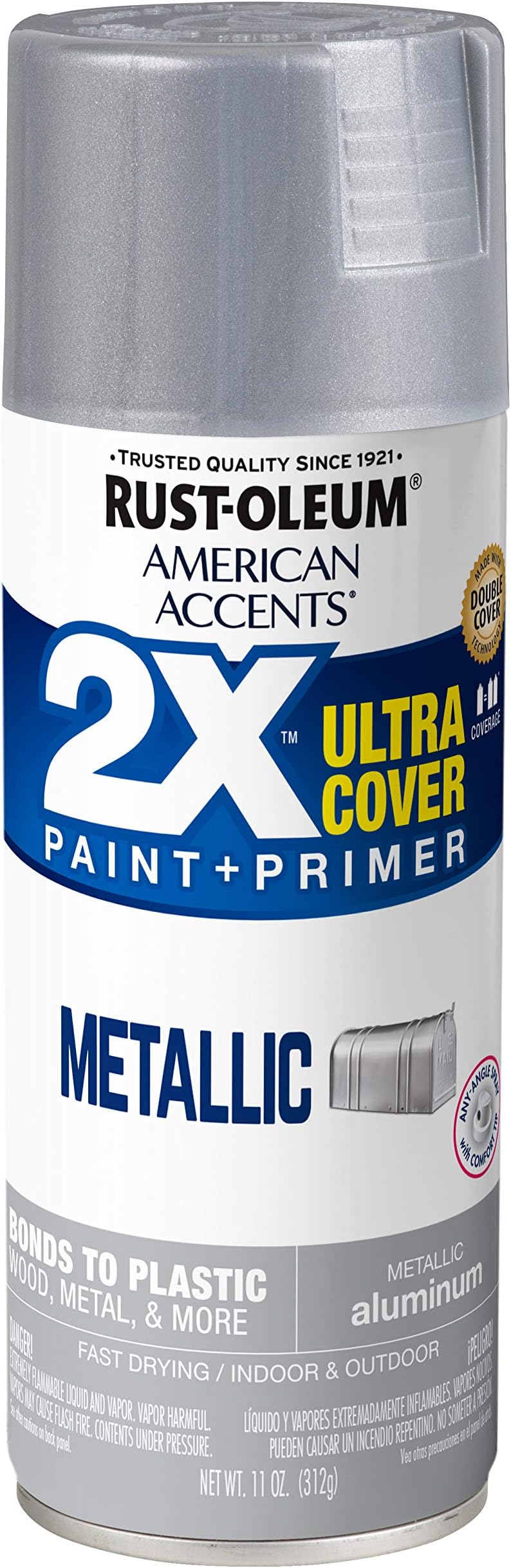 Rust-Oleum 327907 American Accents Spray Paint, 1 Pack, Metallic