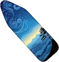 Vista 30 de Funda para tabla de planchar con estampado de leopardo Nuxovilar, 15 x 54 pulgadas, se adapta a la mayoría de las tablas estándar, accesorio