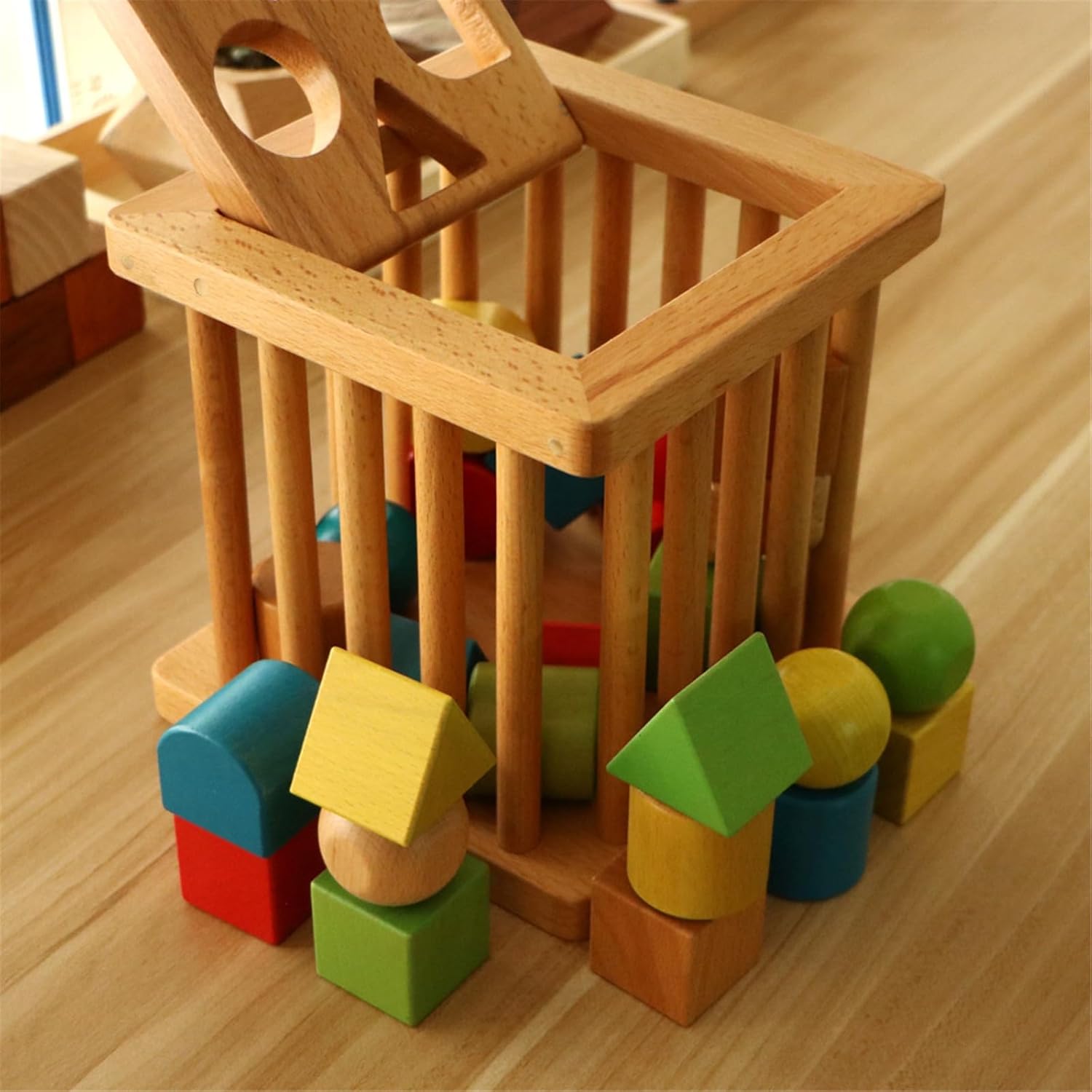 知育玩具 形合わせおもちゃ 子供用木製形状分類玩具 幾何学的認識マッチングボックス 子供の日 入園祝い 誕生日 知育玩具 形合わせ おもちゃ  幾何学的形状マッチング知能ボックスビルディングブロックおもちゃ 誕生日、入園、 親子ゲーム 知育玩具 ブロック 幼児」の人気 ... 知育玩具 形状認識 おもちゃ 幾何学的形状マッチング知能ボックスビルディングブロックおもちゃ 早期玩具 形合わせおもちゃ